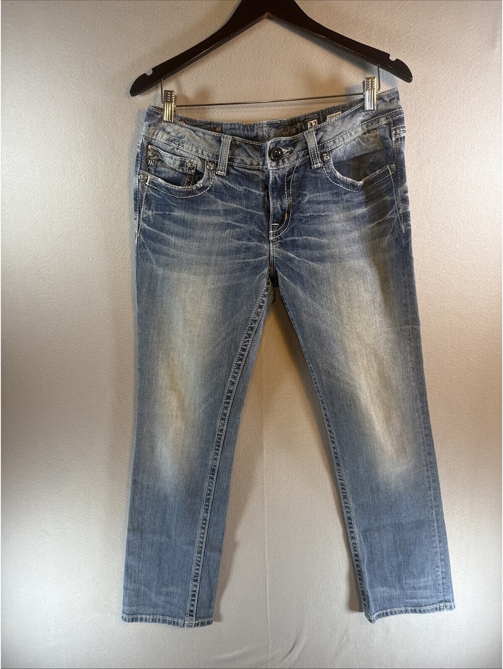 Miss Me Women's JE604878R Straight Cut Jeans Size 32
